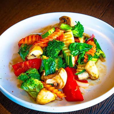 Stir-Fried Garlic and Oyster Sauce with Rice